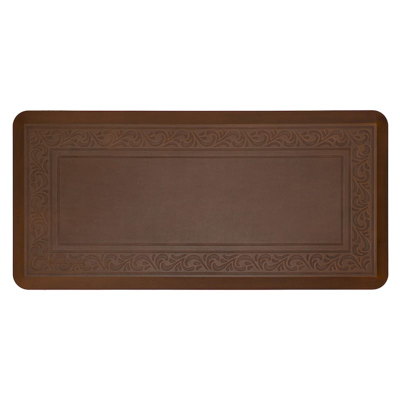 Mohawk Home Tempur-Pedic Ultra Comfort Anti-Fatigue Kitchen Mat - 20" X 42" - Atrium Scroll Copper