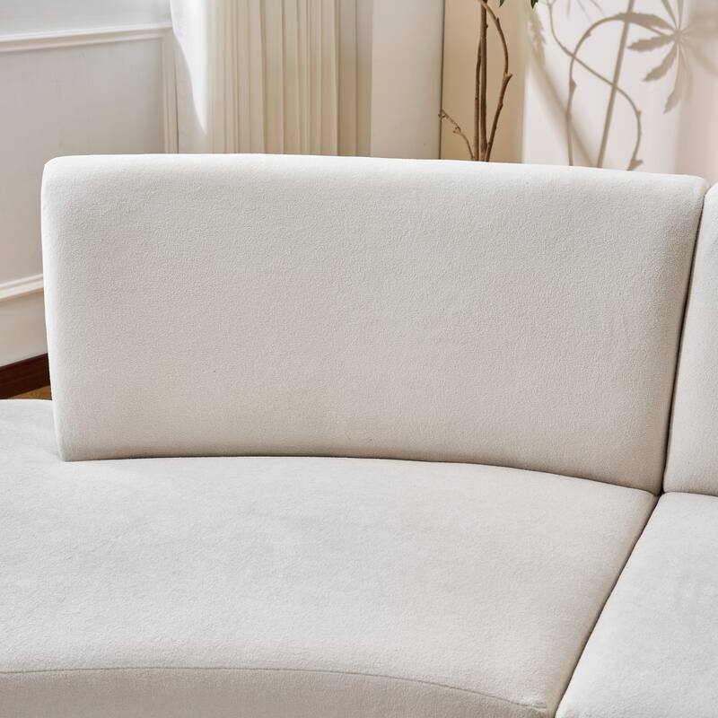 Christopher Knight Home - Luna Modern Upholstered Curved Sofa with Modular Design