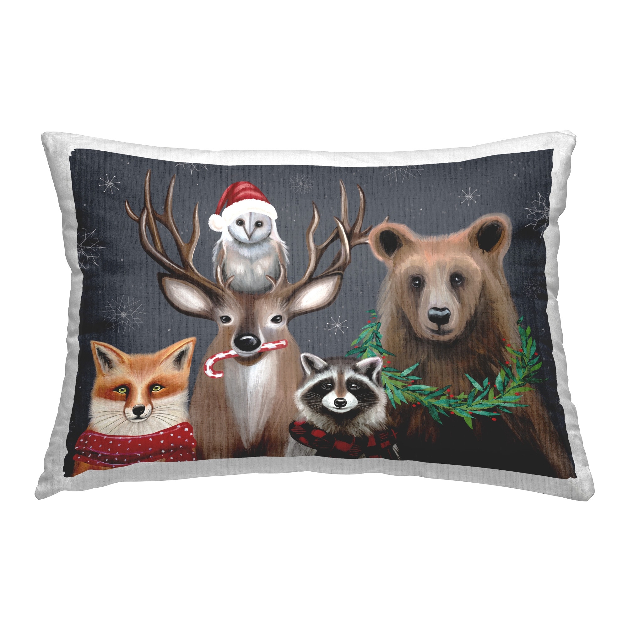 Stupell Winter Forest Animals Decorative Printed Throw Pillow Design by Elizabeth Tyndall