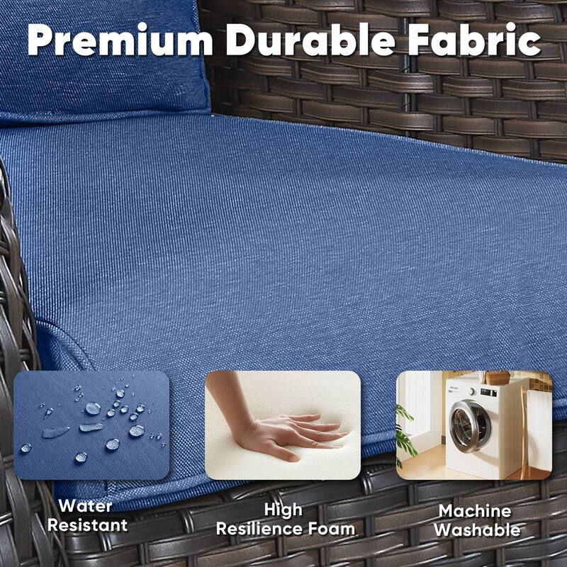 Pocassy Swivel Chairs with Cushion Glider Chair