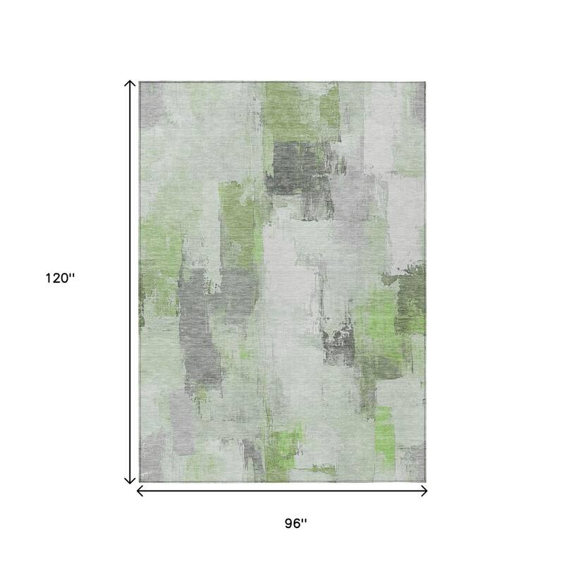 HomeRoots Abstract Transitional Rectangle Outdoor Rug