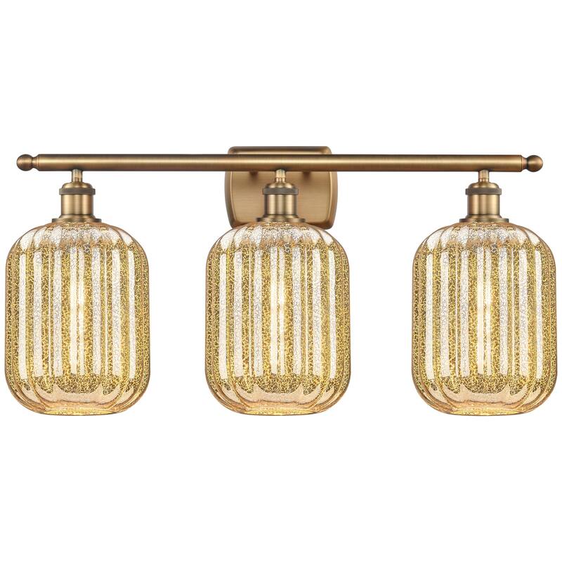 Innovations Lighting 516-3W-13-27 Preston Vanity Preston 3 Light 27" - Brushed Brass / Mercury
