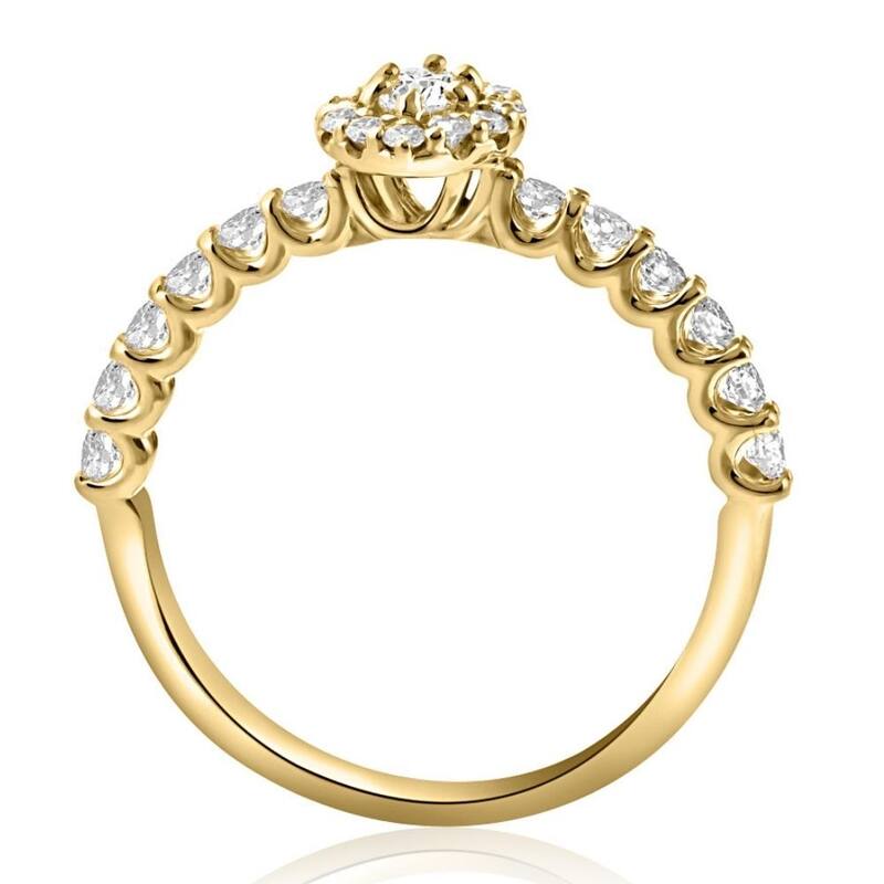 1 1/4Ct Marquise Diamond Engagement Wedding Ring Set in White or Yellow Gold