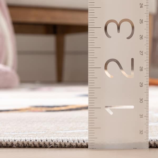 dimension image slide 1 of 7, Well Woven Kids Rugs Traffic Modern Machine Washable Area Rug