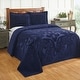 preview thumbnail 20 of 80, Better Trends Ashton Collection in Medallion Design 100% Cotton Tufted Unique Luxurious Machine Washable Tumble Dry Navy - Full