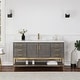 preview thumbnail 26 of 143, Altair Wildy Bathroom Vanity with White Composite Stone Top without Mirror