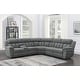 preview thumbnail 1 of 1, Bahrain 6-piece Modular Power Reclining Sectional Charcoal