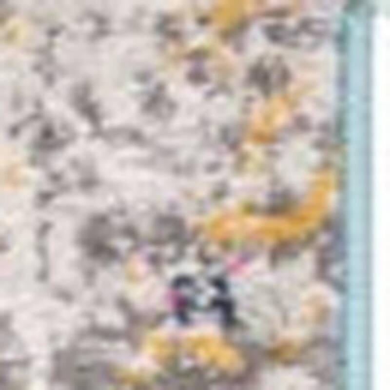 HomeRoots Medallion Transitional Runner Area Rug