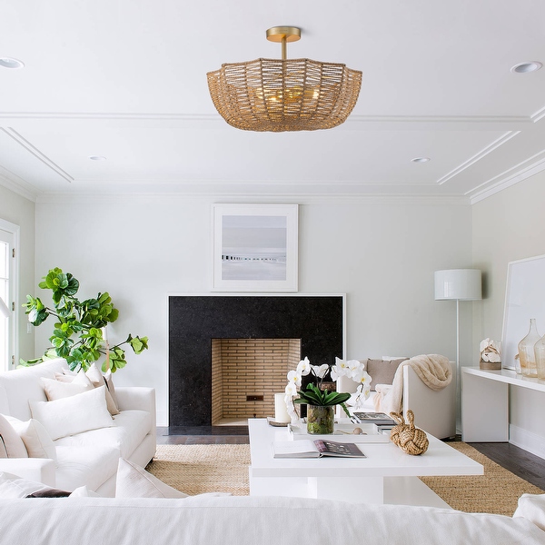 Scalloped flush mount 2025