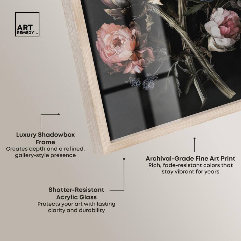 Moody Artichoke III Shadowbox by Art Remedy
