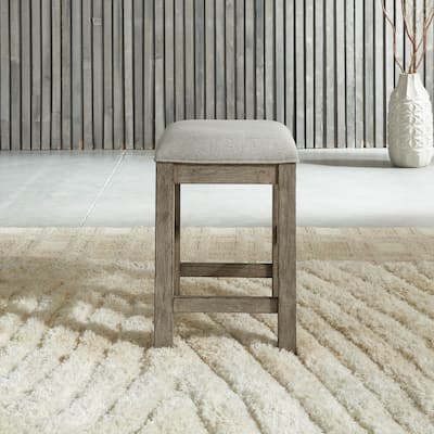 Liberty Furniture Skyview Lodge Upholstered Stool - Width16" x Depth16" x Height24"
