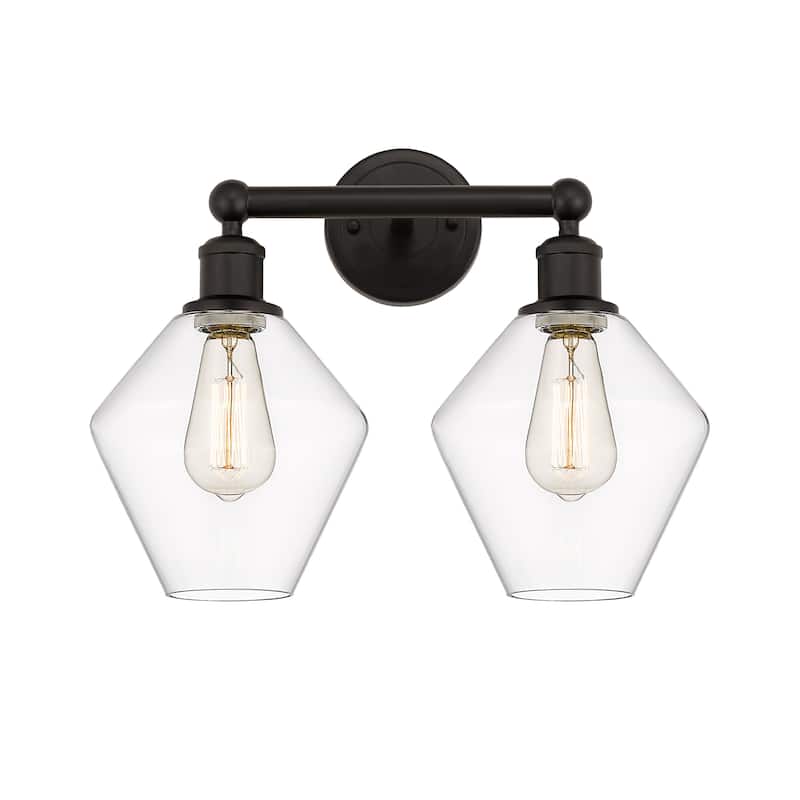 Innovations Lighting Cindyrella - 2 Light 17" Bath Vanity Light - Clear/Oil Rubbed Bronze