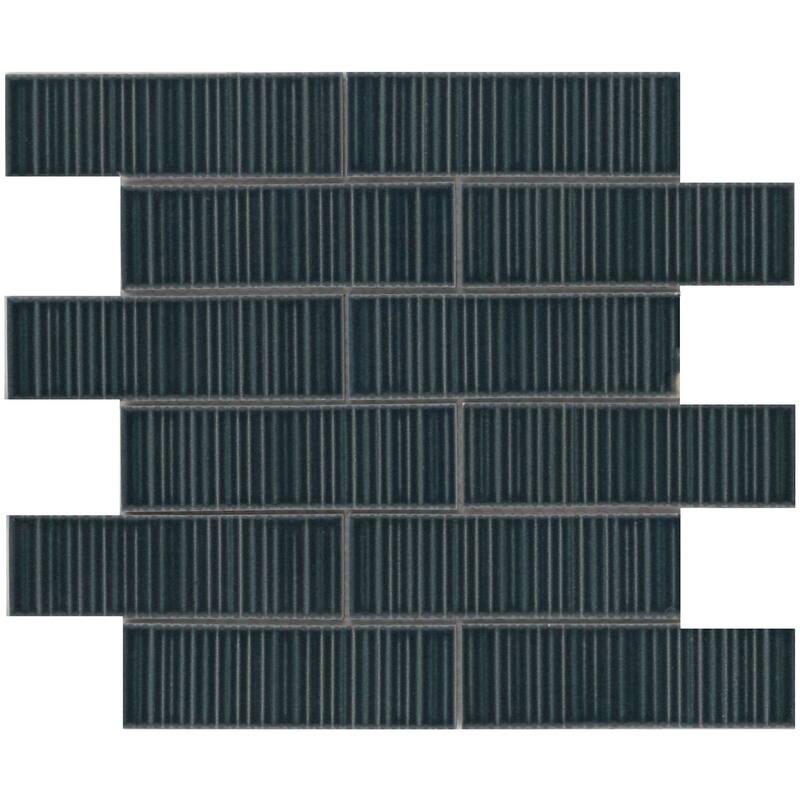 Emser Tile W50ORNA1112MOFP Ornami - 11" x 12" Brick Wall Tile - Glossy - Washi