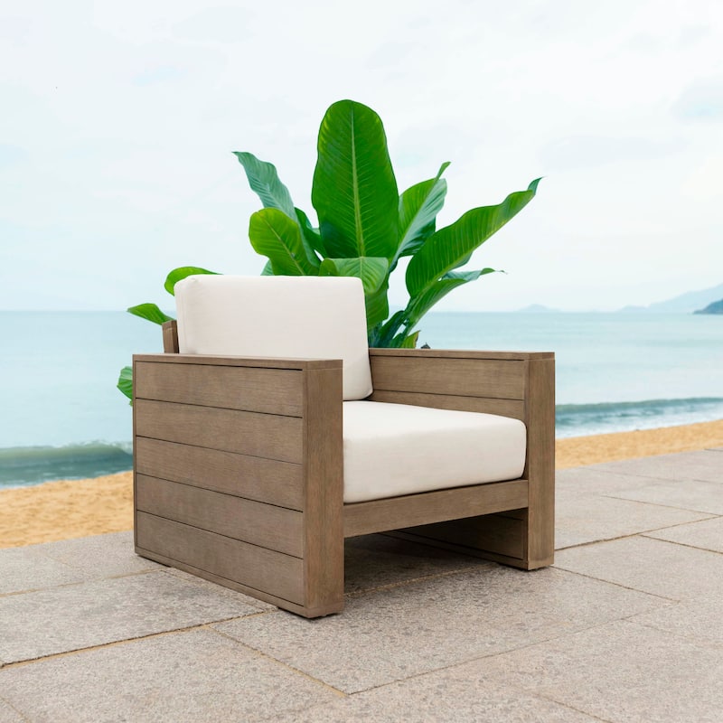 SAFAVIEH Couture Santiago Eucalyptus Patio Chair - 32"W x 34"D x 26"H