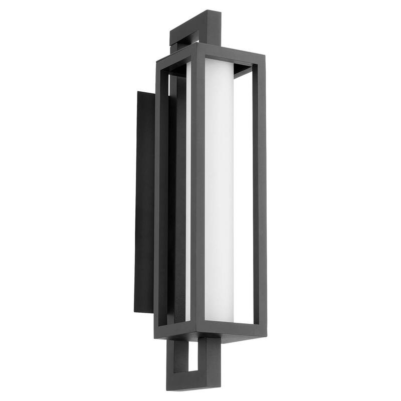 Quorum International 753-22 Parlor 22" Tall Outdoor Wall Sconce - Textured Black