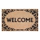Option Welcome Floral Border Black