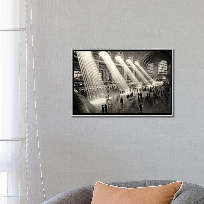 iCanvas "Grand Central Terminal, New York c.1930 " by Rue Des Archives Framed