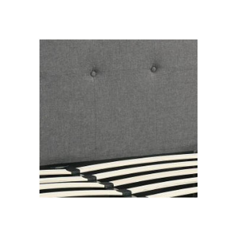 Queen Size Bed Frame with Storage Drawers - Wooden Bed, Grey Finish, Modern Bedroom Furniture