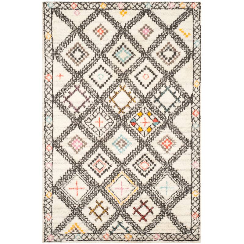 SAFAVIEH Hand-knotted Kenya Farnaz Southwestern Tribal Wool Rug - 6' x 9' - Natural/Multi