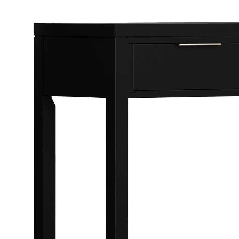 WYNDENHALL Fabian 60 inch Wide Solid Wood Contemporary Console Table - 60" W x 16" D x 30" H