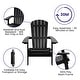 preview thumbnail 16 of 44, Indoor/Outdoor Folding Adirondack Chairs with Cushions - Set of 2 - 30.25"W x 34"D x 37"H