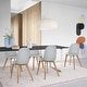 preview thumbnail 20 of 136, Modern Plastic and Wood Dining Chairs (Set of 2)
