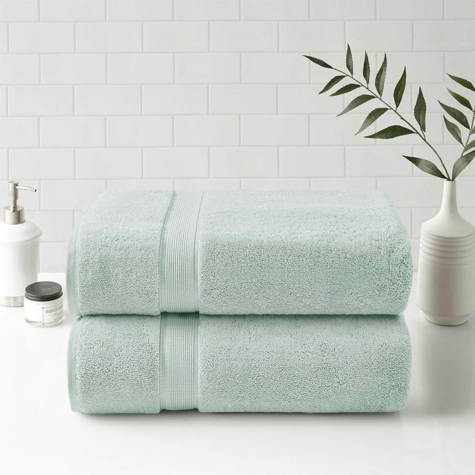 800GSM Extra Large Bath Towels (34“ x 68” 2-Pack) 100% Cotton Bath Towel Set Highly Absorbent Hotel Spa Quality - 68