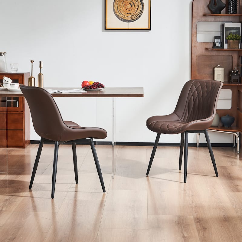 Modern Dining Chairs Set of 2 Upholstered Dining Room Chairs