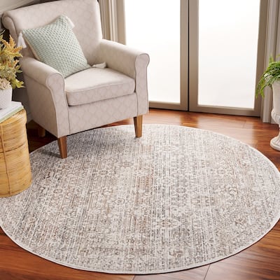 SAFAVIEH Harlow Suzie Vintage Distressed Rug - 6'3" Round