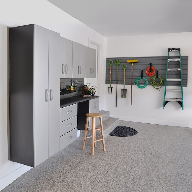 Flow Wall 24 Piece PVC Indoor Deluxe Cabinet Storage Set