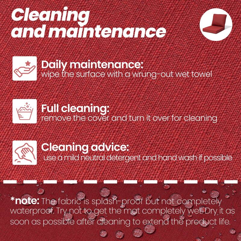 27.6 in W * 24.4 in D Outdoor Patio Deep Seat Cushion Chair Set