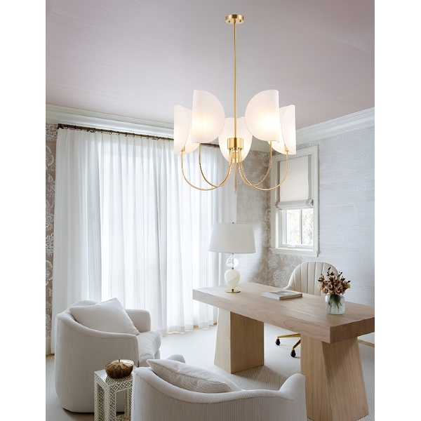 White fabric chandelier new arrivals