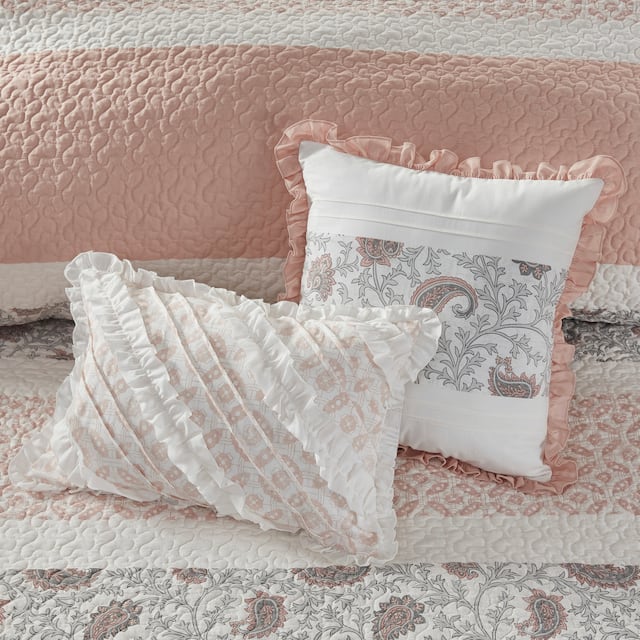 Madison Park Vanessa Cotton Percale 6-piece Coverlet Set