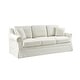 preview thumbnail 4 of 15, Ignacia 88"W Farmhouse Linen Down Blend Fill Sofa with Removable Slipcover and Solid Wood Legs by HULALA HOME
