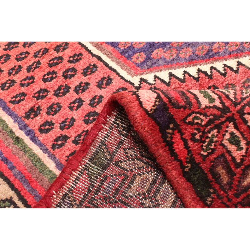 ECARPETGALLERY Hand-knotted Andelz Red Wool Rug - 4'3 x 6'7