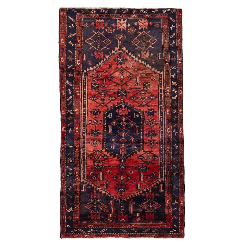 ECARPETGALLERY Hand-knotted Andelz Red Wool Rug - 3'5 x 6'3