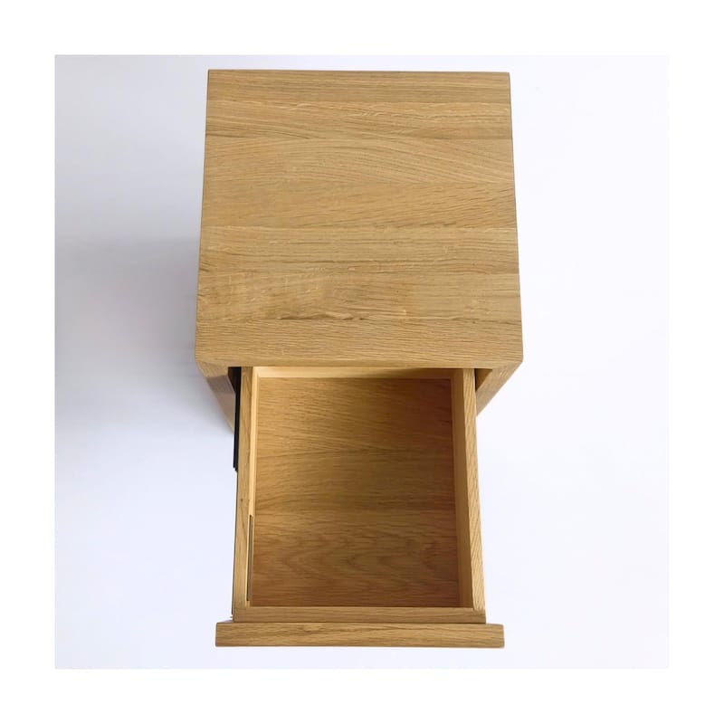 Set of 2 Floating Wooden Nightstands with Drawer, Bedroom Side