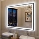 preview thumbnail 32 of 49, Extra Large Black Frame LED Bathroom Vanity Mirror with 3 Years Warranty and UL Certified 40x32