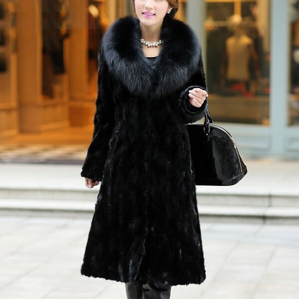 Womens Winter Warm Long Coat Jacket Faux Fur Plus Size Parka Outwear Cardigan