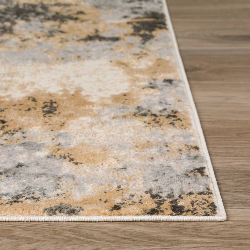 Addison Grayson Plush Abstract Fog 20"X30" Accent Rug