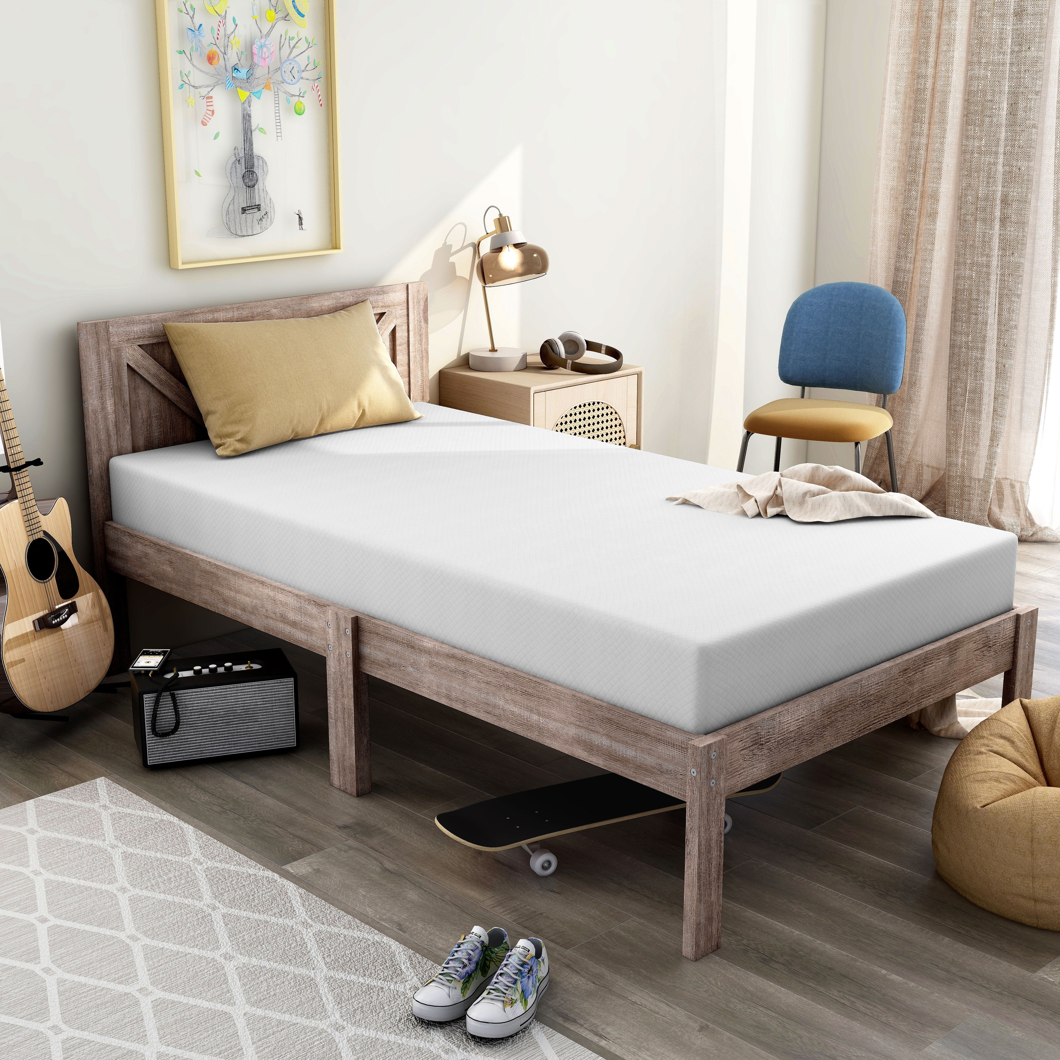 Comfiture Modern 6-inch Hypoallergenic Gel Memory Foam Mattress by