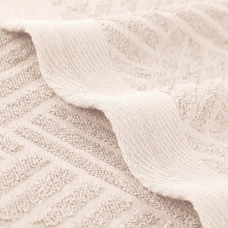 Superior Basketweave Egyptian Cotton Jacquard 3 Piece Assorted Towel Set