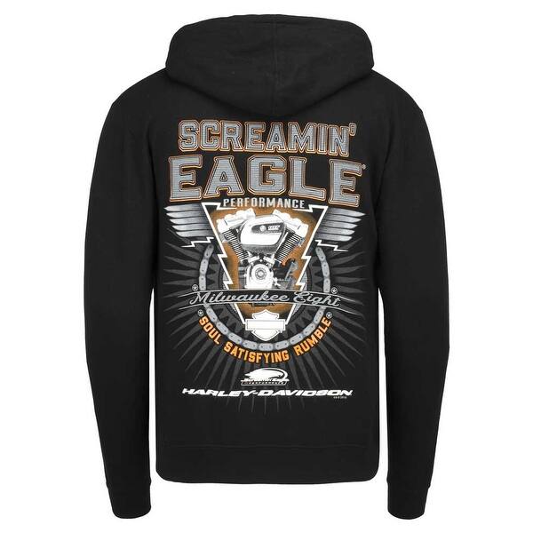 Shop Harley Davidson Men S Screamin Eagle Rumble Pullover Hoodie