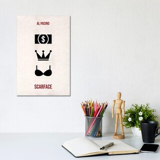 iCanvas "Scarface, Money Power Women Minimalist Poster" by Popate Canvas Print
