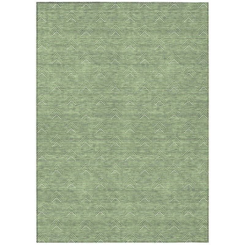 HomeRoots Geometric Transitional Rectangle Outdoor Rug