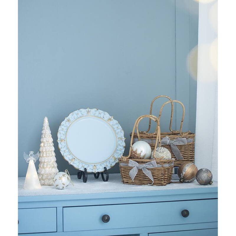 D3" Christmas Ball Ornaments, Glass Decorative Hanging Ball Christmas Tree Ornaments for Holiday Party, Set of 12