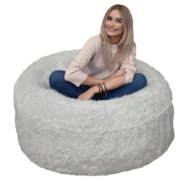 Faux fur inflatable chair shop