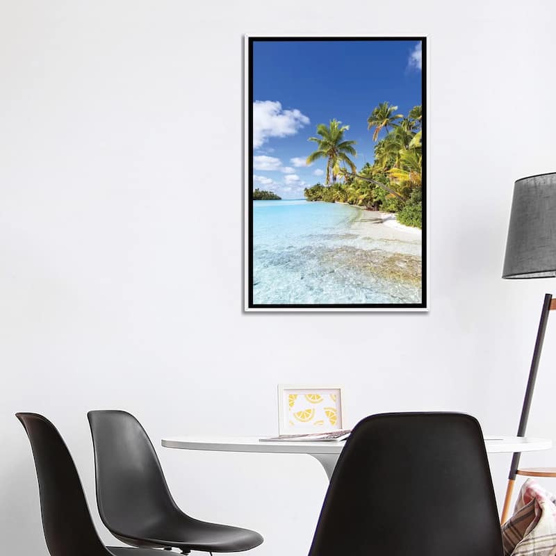 "Dream Beach On One Foot Island, Cook Islands" by Matteo Colombo Framed