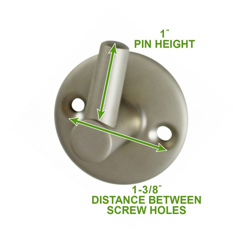 Shower Part Satin Nickel Brass Pin Bracket Part Only Renovators Supply