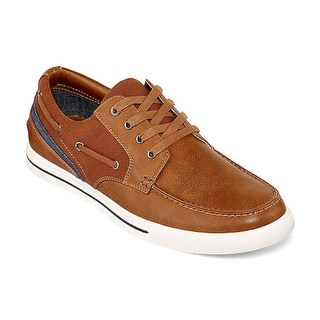 Shop J Ferrar Mens Stewart Leather Closed Toe Boat Shoes 9